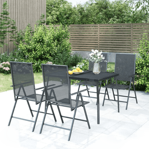 Vidaxl Utendørs spisestue 5 deler