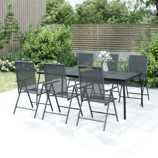 Vidaxl Utendørs spisestue 7 deler