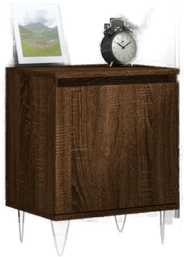 Vidaxl Nattbord brun eik 40x30x50 cm