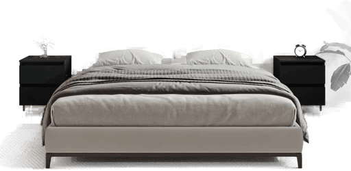 Vidaxl Nattbord 2 stk svart 40x35 cm