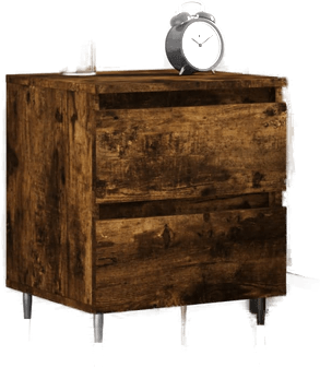 Vidaxl Nattbord røkt eik 40x35 cm