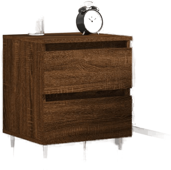 Vidaxl Nattbord brun eik 40x35 cm