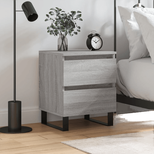 Vidaxl Nattbord grå sonoma 40x35 cm