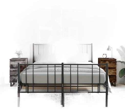 Vidaxl Nattbord 2 stk røkt eik 40x35 cm