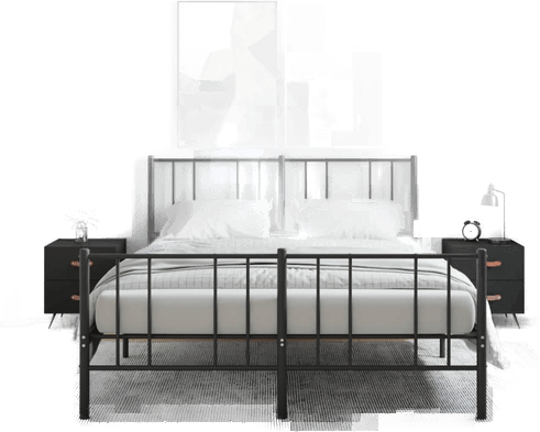 Vidaxl Nattbord 2 stk svart 40x35 cm