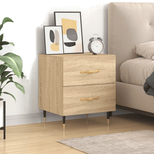 Vidaxl Nattbord sonoma eik 40x35 cm