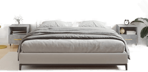 Vidaxl Nattbord 2 stk betonggrå 40x35 cm