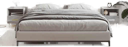 Vidaxl Nattbord 2 stk grå 40x35 cm