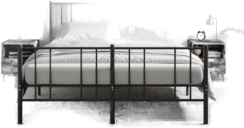 Vidaxl Nattbord 2 stk røkt eik