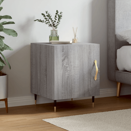 Vidaxl Nattbord grå sonoma 40x40 cm