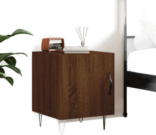 Vidaxl Nattbord brun eik 40x40 cm