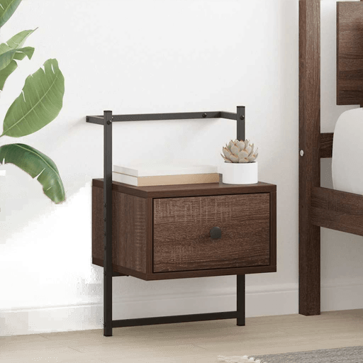 Vidaxl Nattbord brun eik 35x30x51 cm