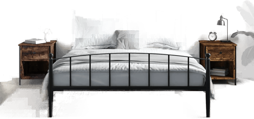 Vidaxl Nattbord 2 stk røkt eik