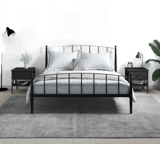 Vidaxl Nattbord 2 stk svart 40x42 cm