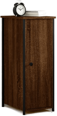 Vidaxl Nattbord brun eik 32x42x80 cm