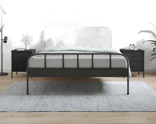 Vidaxl Nattbord 2 stk svart 40x42 cm