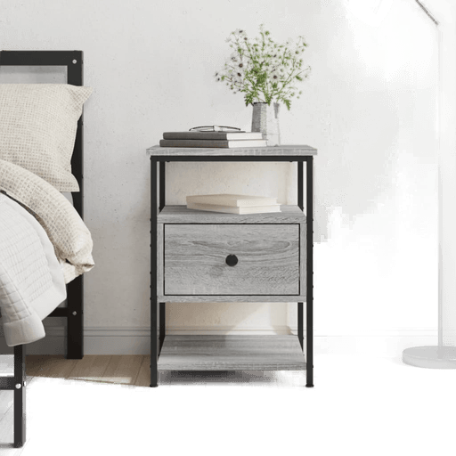 Vidaxl Nattbord grå sonoma 40x42 cm