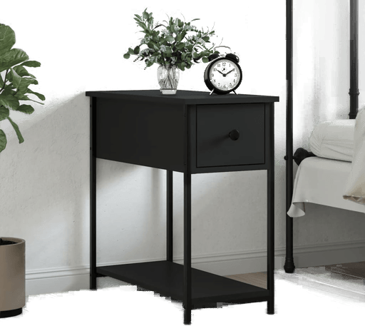 Vidaxl Nattbord svart 30x60 cm