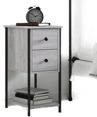 Vidaxl Nattbord grå sonoma 32x42x70 cm