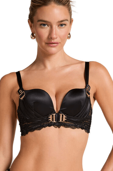 Hunkemöller Avela Vattert Push-up BH Svart