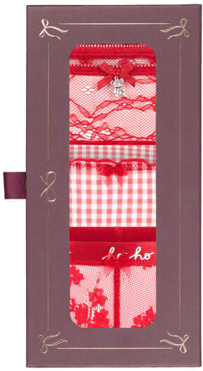 Hunkemöller Juletanga gavesett Rød