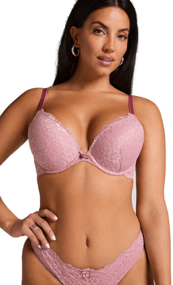 Hunkemöller Vattert push-up bh Marine Rosa