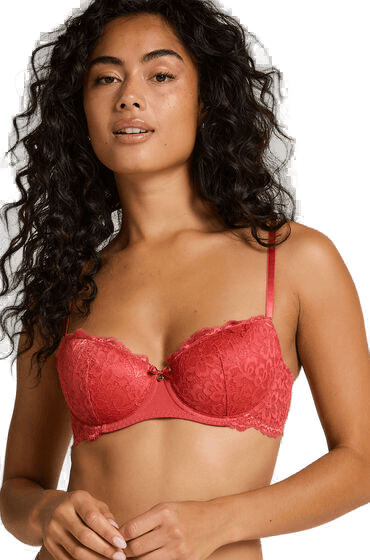 Hunkemöller Vattert bh Marine Rød