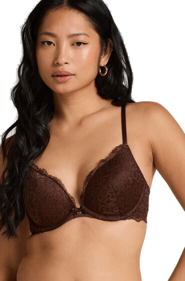 Hunkemöller Vattert push-up bh Marine Brun