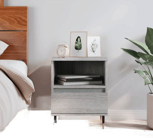 Vidaxl Nattbord grå sonoma 40x35 cm