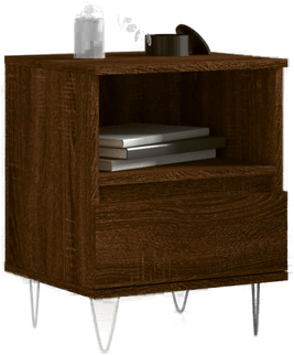 Vidaxl Nattbord brun eik 40x35 cm