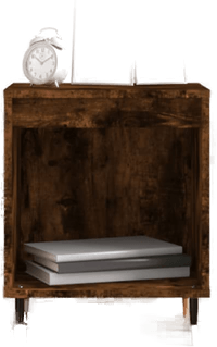 Vidaxl Nattbord røkt eik 40x35 cm