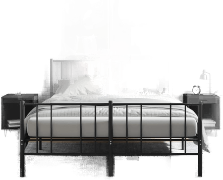 Vidaxl Nattbord 2 stk svart 40x35 cm