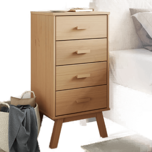 Vidaxl Nattbord OLDEN brun