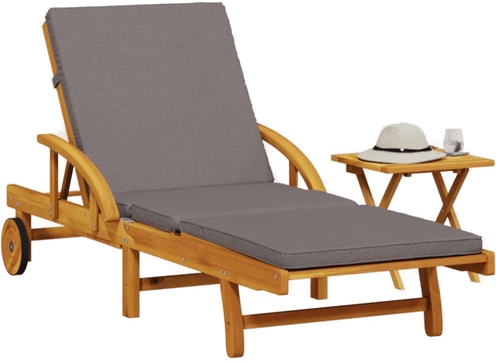 Vidaxl Solseng med pute og bord