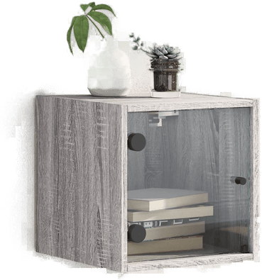 Vidaxl Nattbord 2 stk grå sonoma