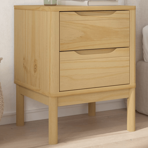 Vidaxl Nattbord voksbrun 45x39x57 cm