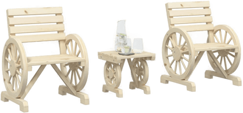 Vidaxl Hagesofagruppe 3 deler