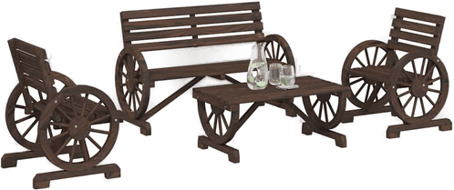 Vidaxl Hagesofagruppe 4 deler