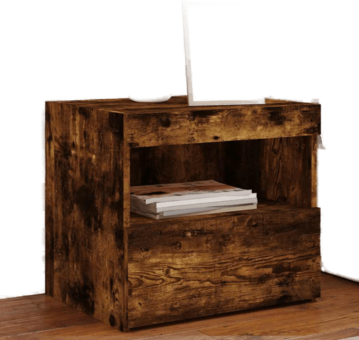 Vidaxl Nattbord med LED 50x40x45 cm