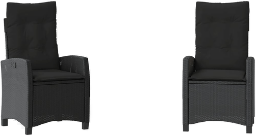 Vidaxl Bistrosett 3 deler svart