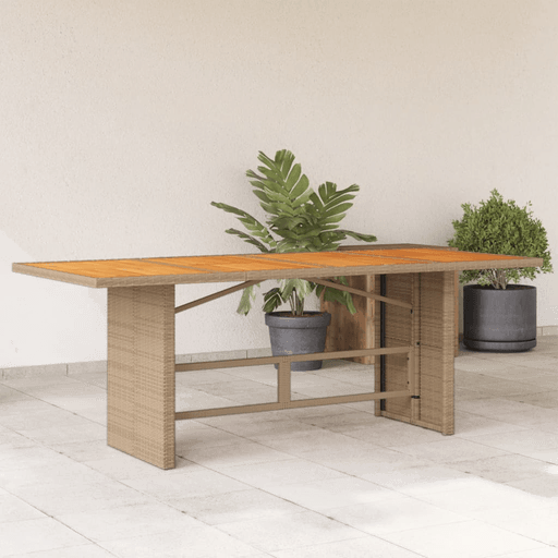 Vidaxl Hagebord akasietre 190x80 cm