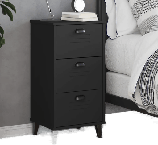 Vidaxl Nattbord VIKEN svart