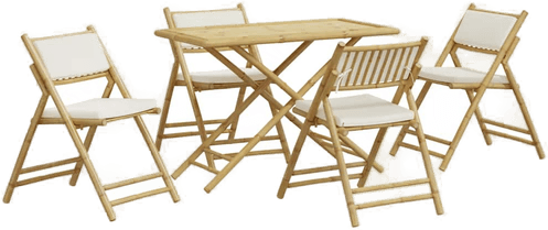 Vidaxl Sammenleggbart bistrosett 5 stk