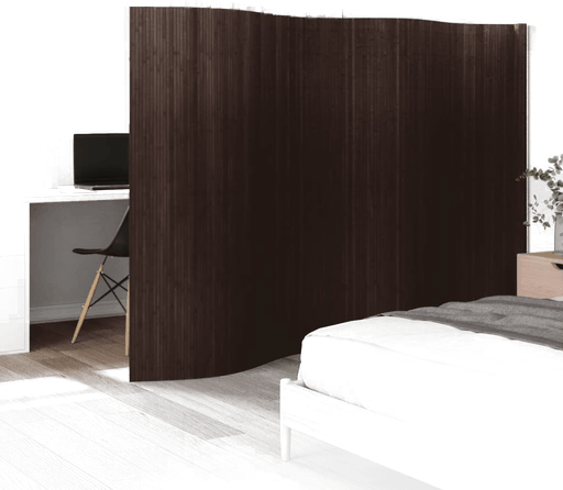 Vidaxl Romdeler mørkebrun 400 cm 165 cm