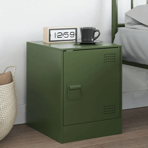 Vidaxl Nattbord olivengrønn 34,5x39x44 cm