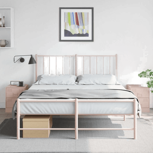 Vidaxl Nattbord 2 stk rosa 34,5x39 cm