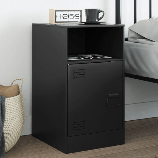 Vidaxl Nattbord svart 34,5x39x62 cm