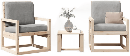 Vidaxl Hagesofagruppe 3 deler