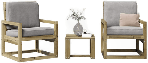 Vidaxl Hagesofagruppe 3 deler