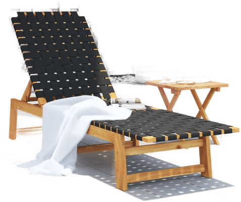 Vidaxl Solseng svart akasie